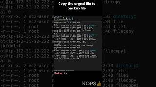 Linux command : backup file how to copy #linuxcommands #english #tamil #linuxcommand