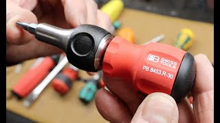 The only good stubby is a ratcheting stubby. Is the PB Swiss Stubby Ratcheting Screwdriver the best