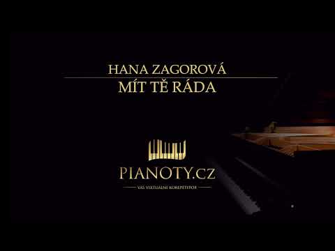Hana Zagorová - Mít tě ráda (klavírní doprovod / karaoke)