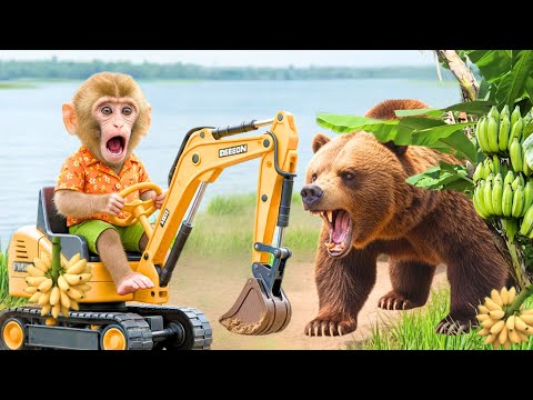 Unexpected Trouble! Baby Monkey CoCo Harvests Bananas… Then an Accident Happens 🍌