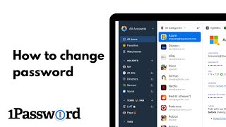 1Password: How To Change Password Tutorial 2024