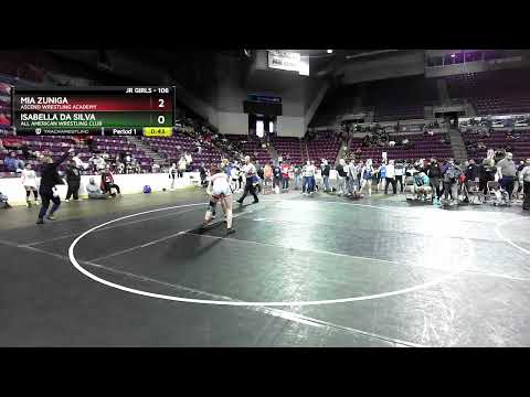 106 Lbs Cons. Round 2 - Isabella Da Silva, All American Wrestling Club Vs Mia Zuniga, Ascend Wrest