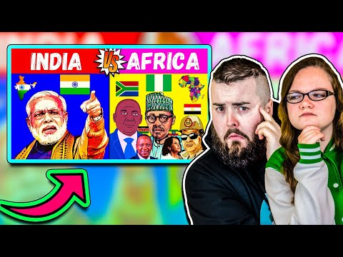 Irish Couple Reacts to India vs Africa - Comparison