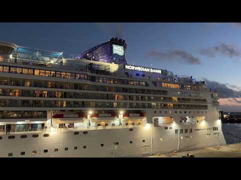 Thumbnail for Departure cruise ship 🚢 NORWEGIAN DAWN + RENAISSANCE Ponta Delgada, Sao Miguel Azores 🇵🇹- 07.11.2025