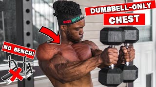DUMBBELL CHEST WORKOUT AT HOME | NO BENCH NEEDED!