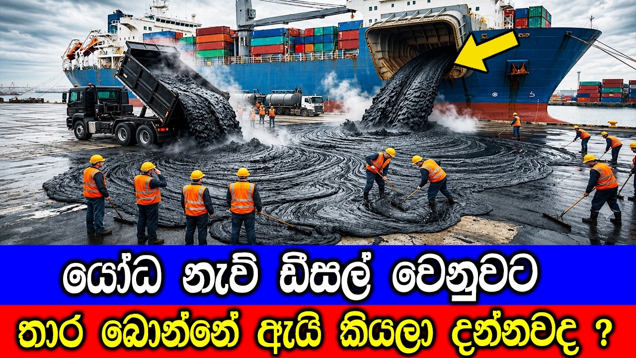 යෝධ බඩු නැව් වල ලොකුම රහස හෙළිවෙයි. Which kind of Fuel Do Cargo Ships Use ?