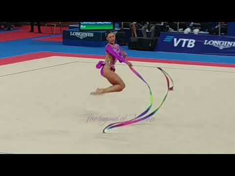 Rut Castillo Galindo (MEX) ribbon - 2018 worlds sofia qualifs