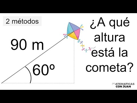 HALLA LA ALTURA DE LA COMETA. 2 Métodos. Matemáticas Básicas