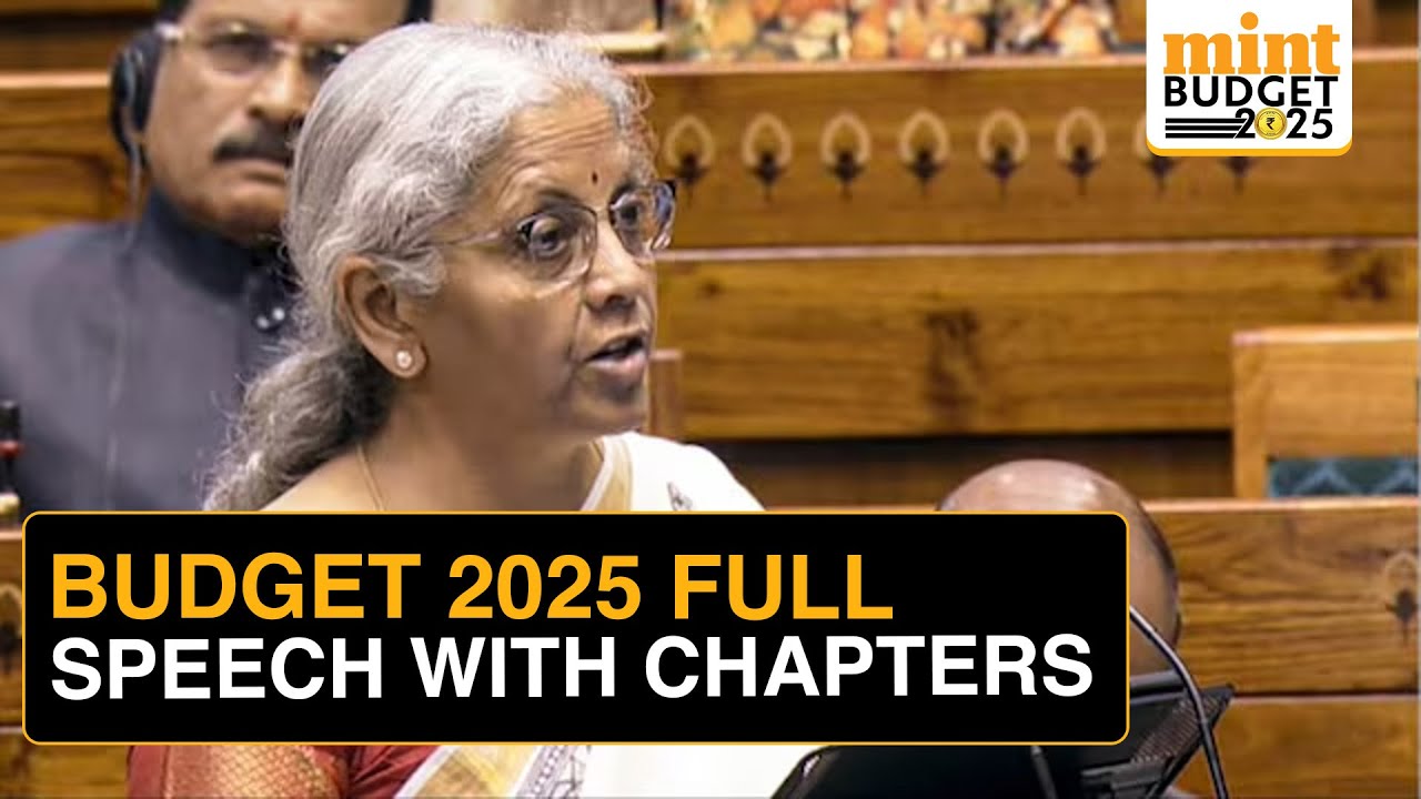 Union Budget 2025: Finance Minister Nirmala Sitharaman's Full Speech | Zero Income Tax on ₹12 Lakh