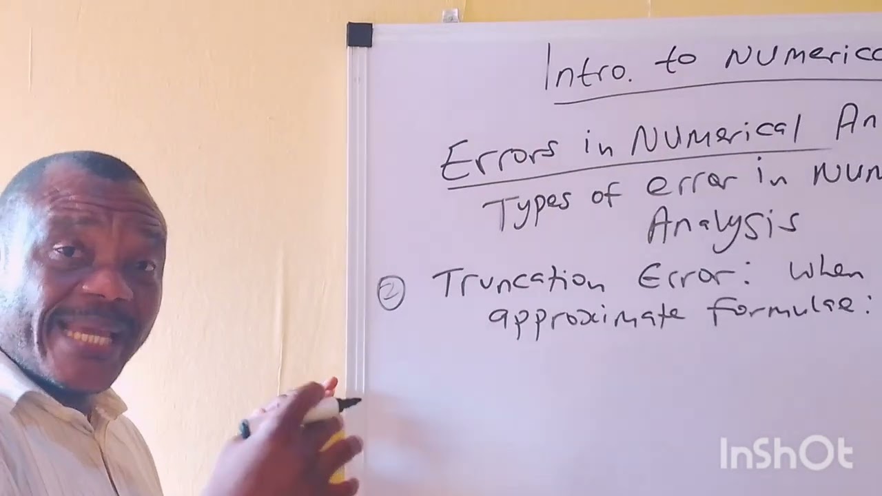 Introduction to Numerical Analysis (Part 1) Error Analysis in Numerical Analysis