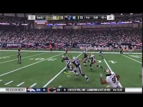Madden 17 Career mode- QB N.E. VS. SAINTS PRT.1