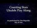 Counting Stars Ukulele Play Along (In Am)