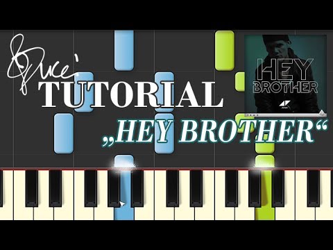 Avicii - Hey Brother (piano tutorial + MIDI)