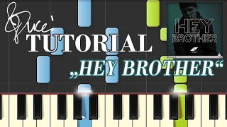 Avicii - Hey Brother (piano tutorial + MIDI)