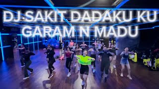 Download lagu DJ SAKIT DADAKU GARAM N MADU | TIKTOK VIRAL | CHOREO GLY | ZUMBA | DANCE FITNESS | KOPLO mp3