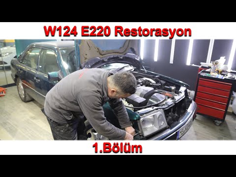 Mercedes w124 m111 E220 Yeşil Restorasyon - Almanya Langenfeld'den Geldi - 1.Bölüm Kaporta Aşaması