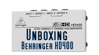 Video thumbnail for Behringer MicroHD HD400 Hum Destroyer Unboxing Behringer HD400 German by SunFinCol