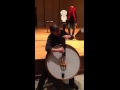 Bela Fleck on an Upright Bass Banjo at Drake University in Des Moines, Iowa Nov. 2014 - Brian Pierson Bela Fleck on an Upright Bass Banjo at Drake University in Des Moines, Iowa Nov. 2014