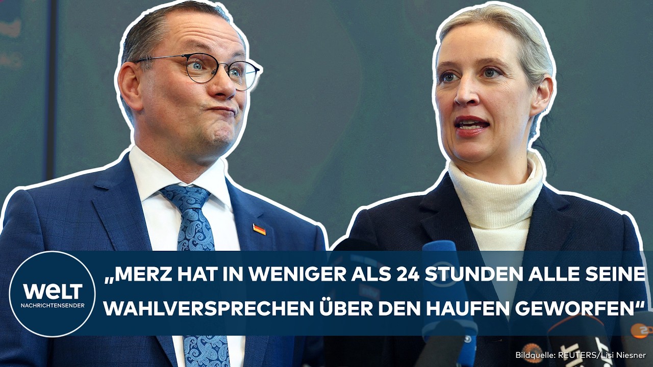 AFD: After the federal election! Tino Chrupalla and Alice Weidel lash out at Friedrich Merz