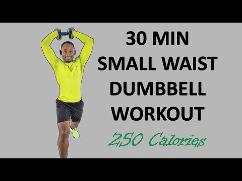 30 Minute Dumbbell Strength Training for Fat Loss Full Body Workout  250 Calories 