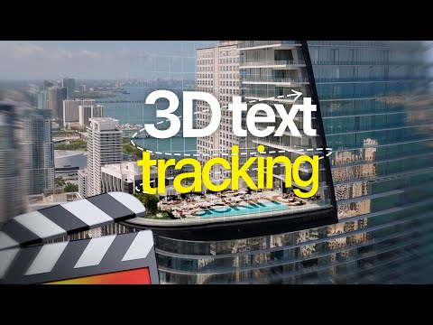 3D Text Tracking In Final Cut (EASY)