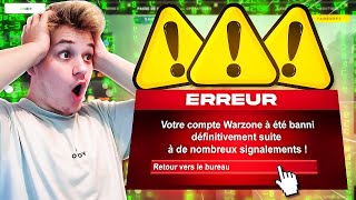 Je me fais BANNIR de WARZONE suite à cette GAME !