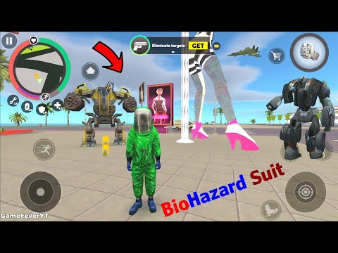 Vegas Crime Simulator 2 (BioHazard Man with Car Robot on Club) infaction Suit - Android Gameplay HD