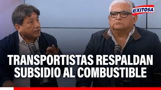 🔴🔵 Transportistas respaldan subsidio al combustible, pero exigen acciones contra la inseguridad