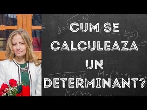 Determinantul - regula lui Sarus si regula triunghiului - clasa a XI-a