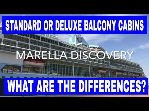 Standard versus Deluxe Balcony Cabins Marella Discovery Cruise Ship - What are the differences?
