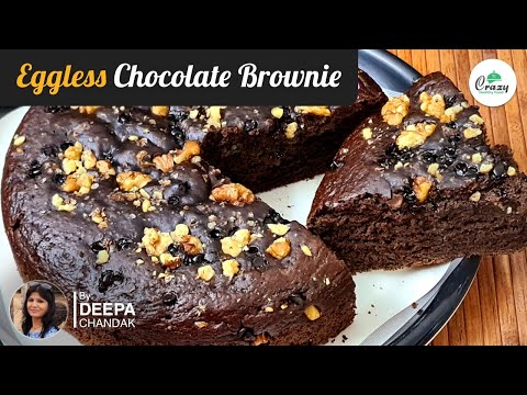 Eggless Chocolate Brownie without Oven || Chocolate Brownie Eggless Recipe without Oven || Deepa