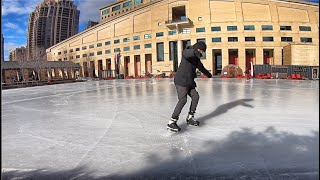 Celebration Square Ice Skating  Mississauga Morning