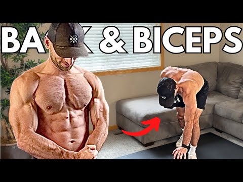 20 Min Back & Bicep Workout with Dumbbells [Intense Dumbbell Only Upper Body Workout at Home]