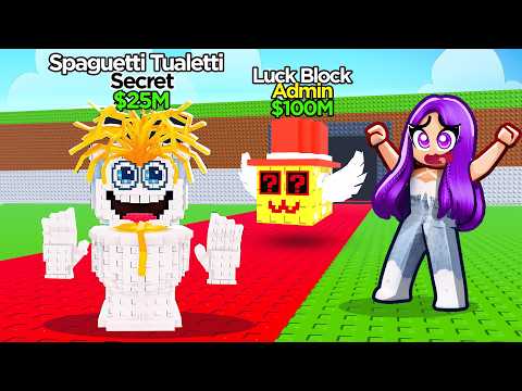 Giving My Crush 100 Lucky Blocks for the 0.01% SECRET..