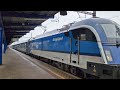 a visit to praha liben to see České dráhy s railjet with siemens taurus 1116.234