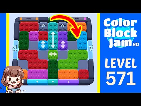 Color Block Jam Level 571 Solution Walkthrough