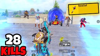 I Teleported Behind The Enemies Using The Portal Staff • (28 KILLS) • BGMI Gameplay