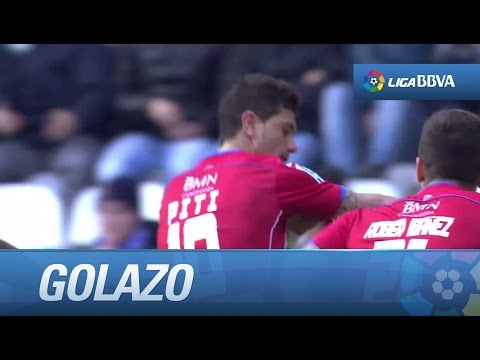 Golazo de Piti (0-1) en el Deportivo de la Coruña - Granada