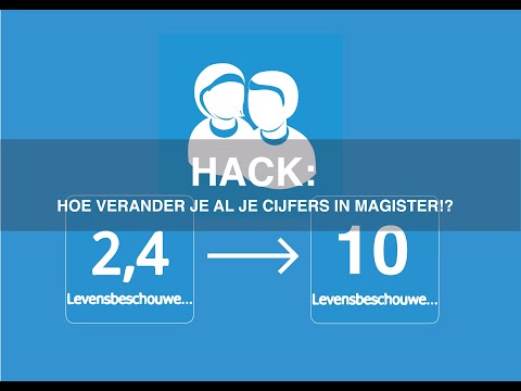 HACK: HOE VERANDER JE  AL JE CIJFERS IN MAGISTER!?