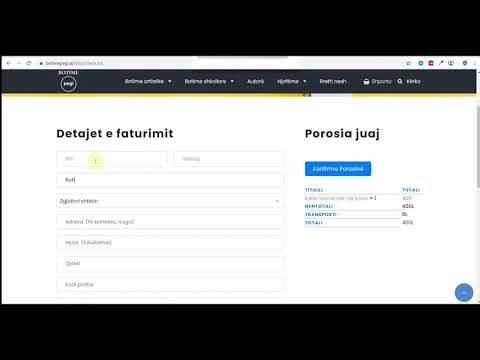 Video udhëzuese për kryerjen e pagesës me PayPal