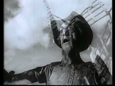 DON QUIXOTE de ORSON WELLES Pelea con los Molinos. Español