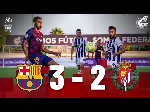 RESUMEN | Así fue la victoria del FC Barcelona B sobre el R. Valladolid Promesas en Málaga (3-2)