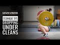 Dropping Under Cleans Olympic Weightlifting Technique