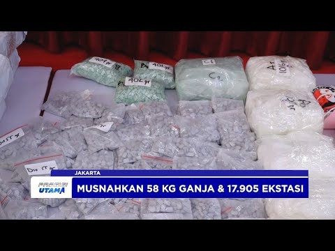 POLDA METRO JAYA MUSNAHKAN RATUSAN KG NARKOBA