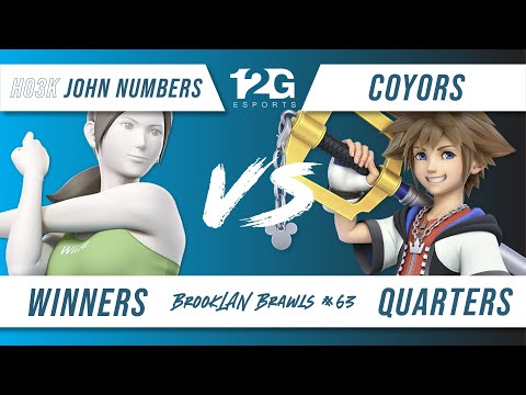 BrookLAN Brawls 63 - Ho3K | John Numbers (Wii Fit Trainer) v. Coyors (Sora) - Winners Quarters
