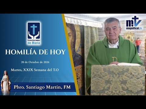 "Permanece en Gracia. Nunca sabes Cuando será el Final" | Homilía, Martes, XXIX Semana del T.O (20-10-2026) | P. Santiago Martín, FM