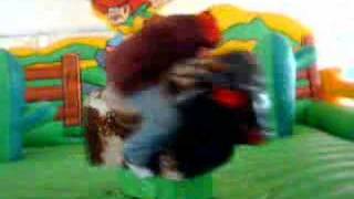 Jason riding the bull