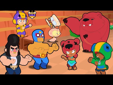 Mongo and Drongo in Brawl Stars Star Hunt - Starring El Primo, Nita, Leon, Bull and Bea