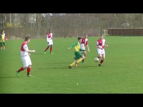 UVV JO15-3 - BREDERODES JO15-2 (0-1) 1ste helft 11-3-2017