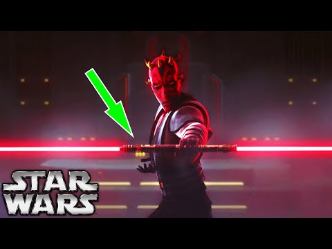 How Did Darth Maul Get His NEW Double Bladed Lightsaber? - Clone Wars Season 7 Episode 9